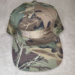 Harris Moran Seed Company Farm Trucker Baseball Hat Camo Mesh Snap Back